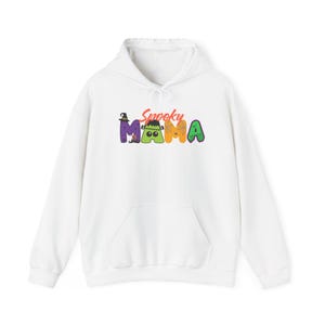 Spooky Mama Halloween Hoodie, Scary Mom Sweatshirt, Witchy Mother&#39;s Day Gift, Creepy Women&#39;s Pullover, Haunted House Apparel