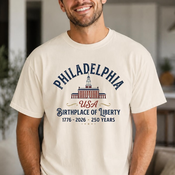 Philadelphia USA Shirt: Birthplace of Liberty Graphic Tee