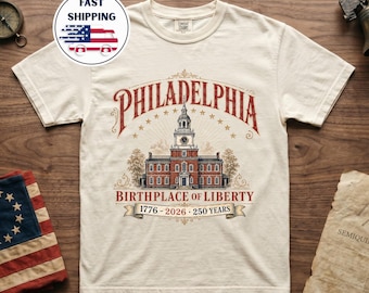 フィラデルフィアTシャツ：自由の地250周年記念Tシャツ