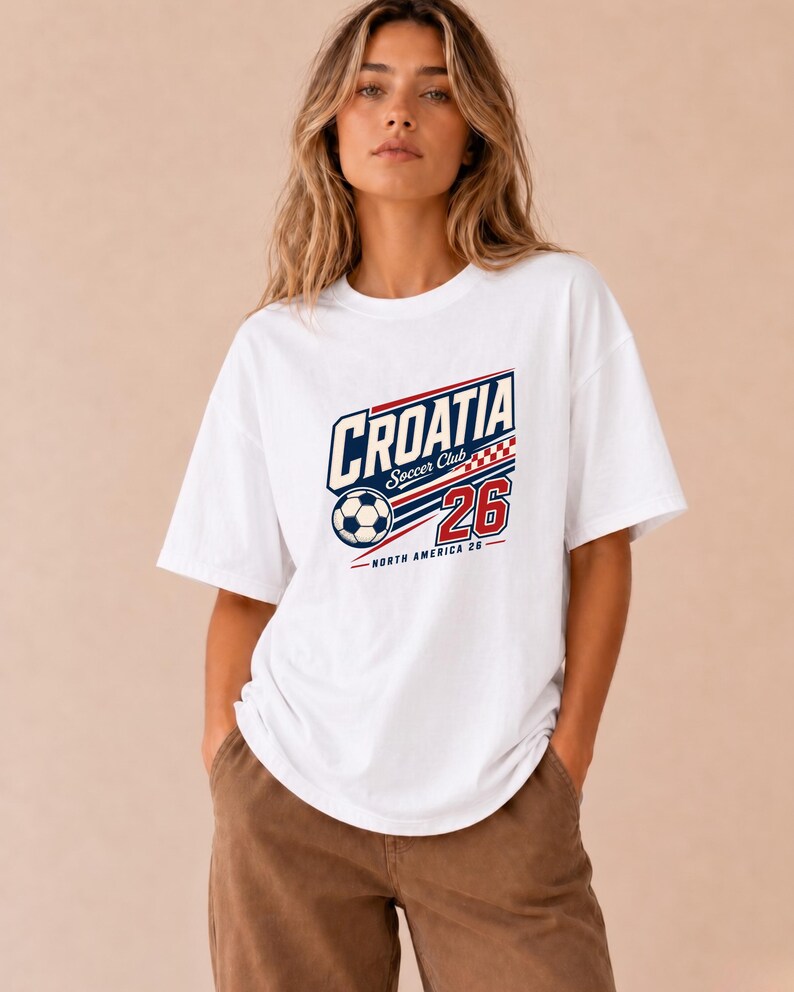 Croatia Soccer Shirt: 2026 Soccer Club Fan Tee Bild 10