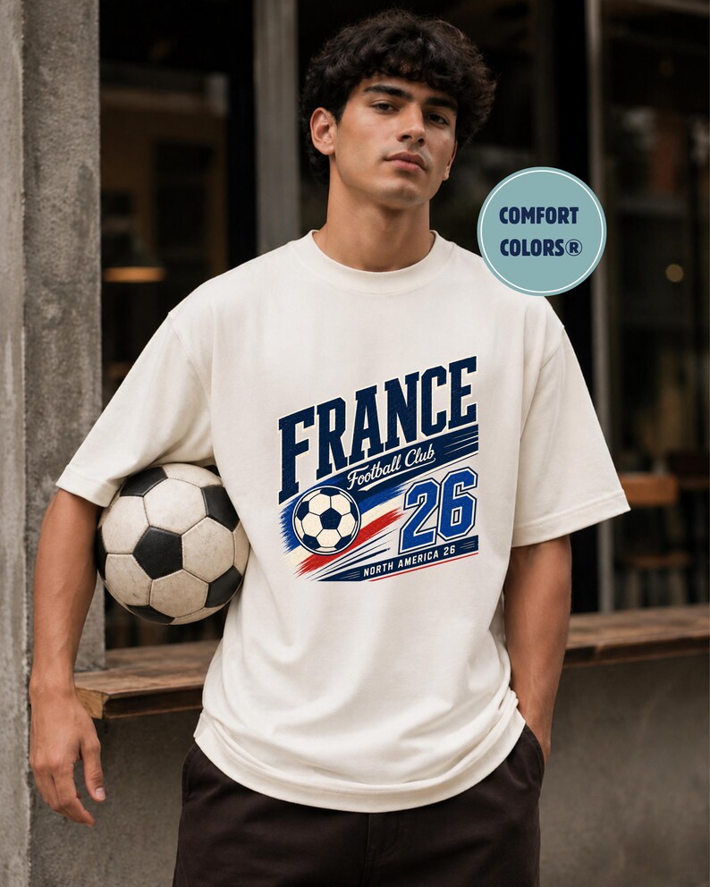 France Soccer Shirt: World Soccer Cup 2026 Fan Tee image 6