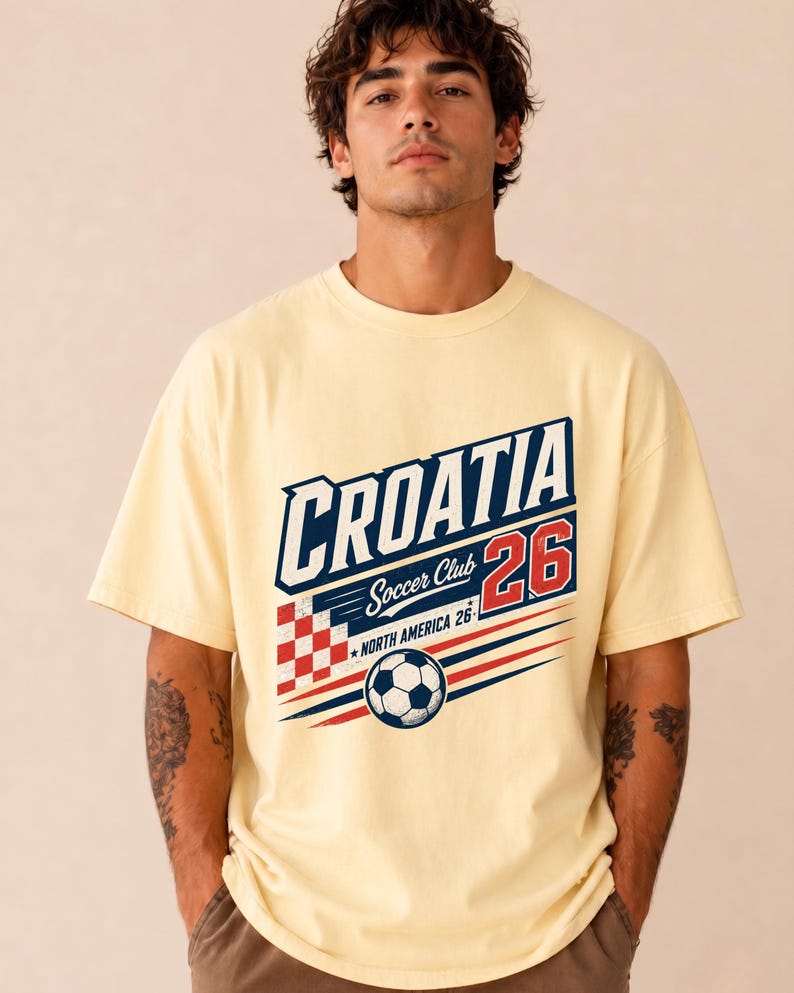 クロアチア代表サッカーシャツ：2026年ワールドカップファンTシャツ 画像 1