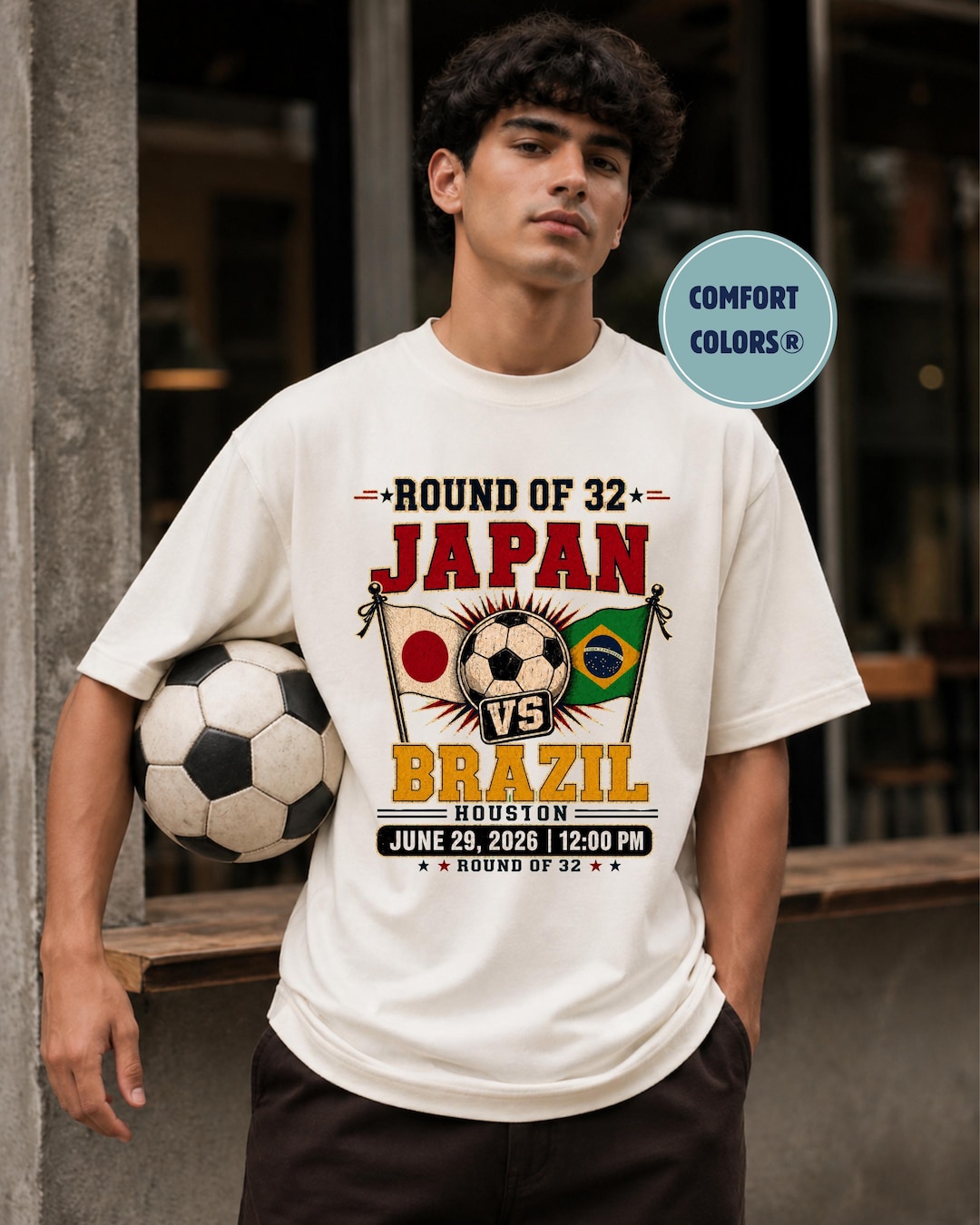 FIFA World Cup 2026 ブラジル対日本記念Tシャツ Japan Vs Brazil Soccer Shirt: Round of 32 2026 Fan Tee - Etsy