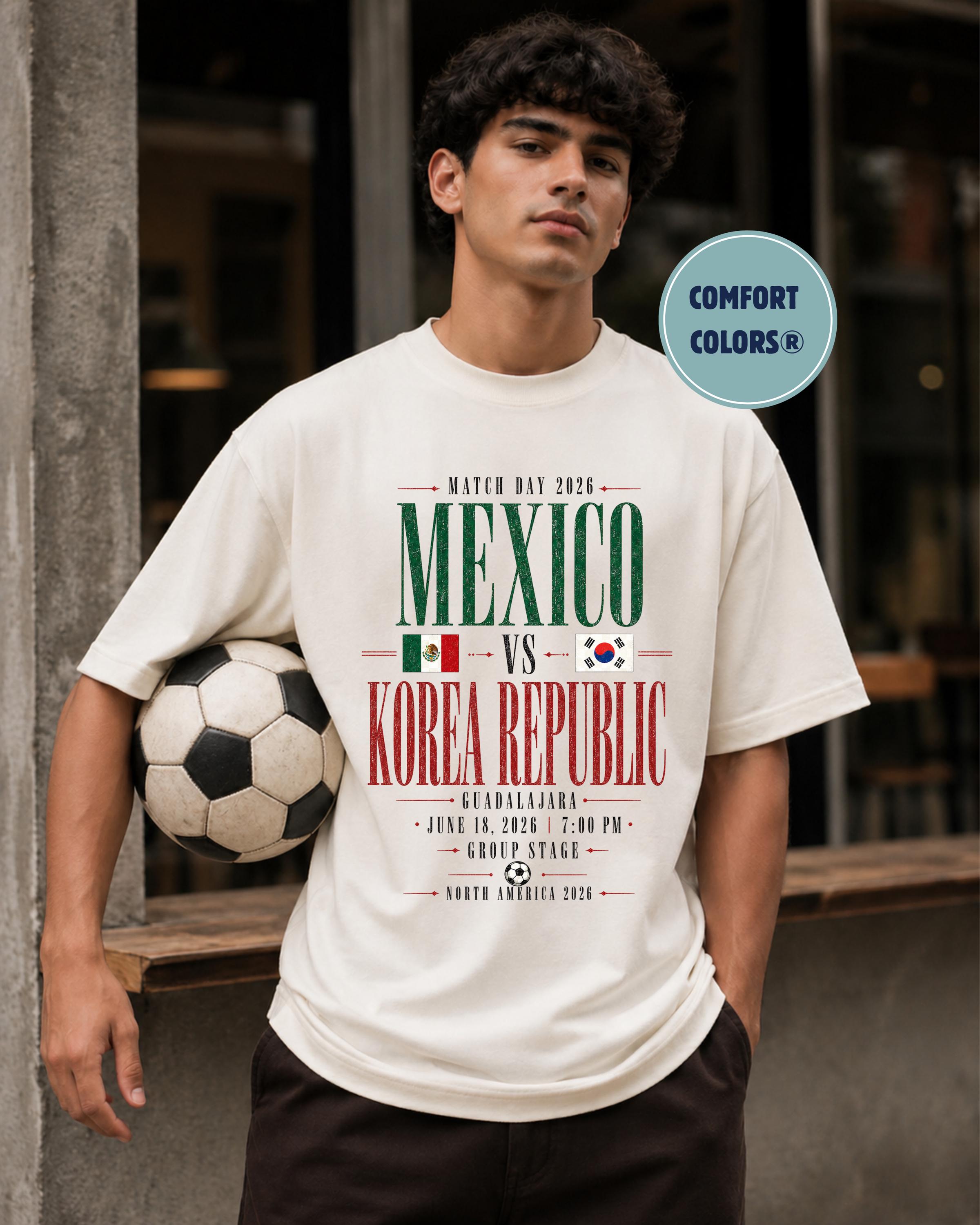 Mexico Vs Korea Republic Shirt: Match Day 2026 Tee - Etsy
