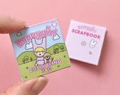 Bunnygirl Miniature Scrapbook and Colouring Pad Printable