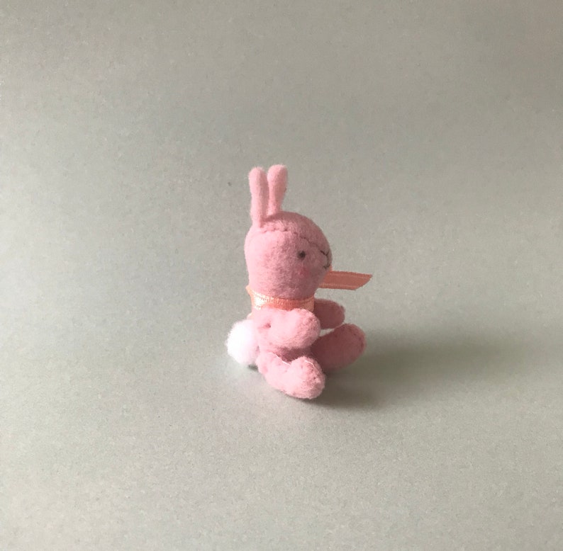 Handmade Miniature Felt Bunny image 3