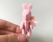 Handmade Miniature Felt Bunny