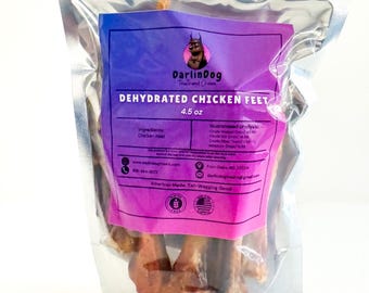 Snack per cani a base di zampe di pollo disidratate: salute naturale dei denti e delle articolazioni