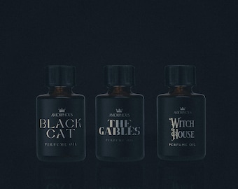 Witch Perfume Discovery Set | Witchy Fragrances Collection | Goth Perfume Oils