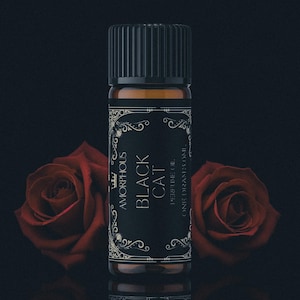 Black Cat Perfume, Gothic And Witchy Perfume Oil, Autumn Fragrance