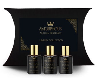 Book Perfume Discovery Set | Book Fragrances Collection | Book Lovers Perfume Oils Library