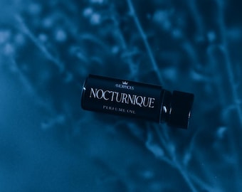 Dark Witchy Perfume Oil, Nocturnal Fragrance, Agarwood And Dark Chocolate,