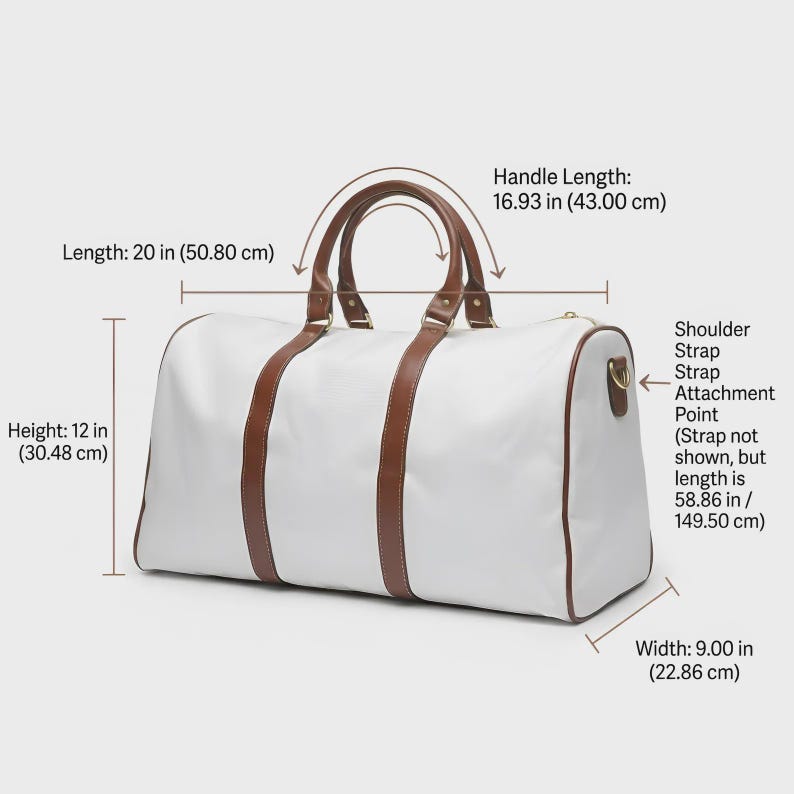 Wasserdichte Reisetasche mit Patchwork-Rindsledermuster | Weekender-Tasche mit Lederbesatz Bild 12