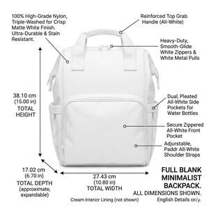Duck Patchwork Pattern Multifunctional Diaper Backpack | Patch Plaid Arrow Print image 10
