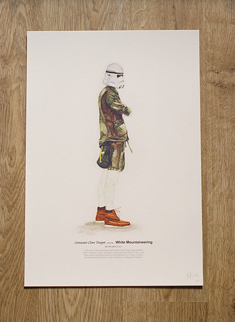 He Wears It 023 Coruscant Clone Trooper wears White Mountaineering image 3