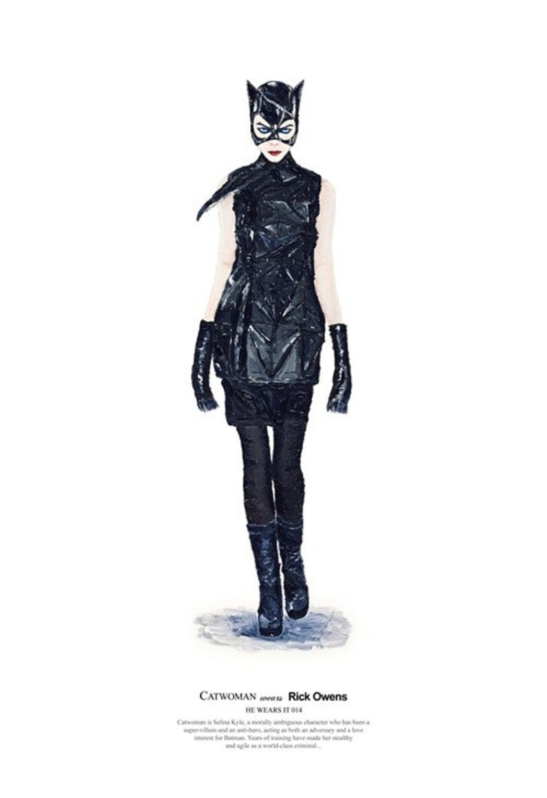 He Wears It 014 Catwoman wears Rick Owens limited edition image 2