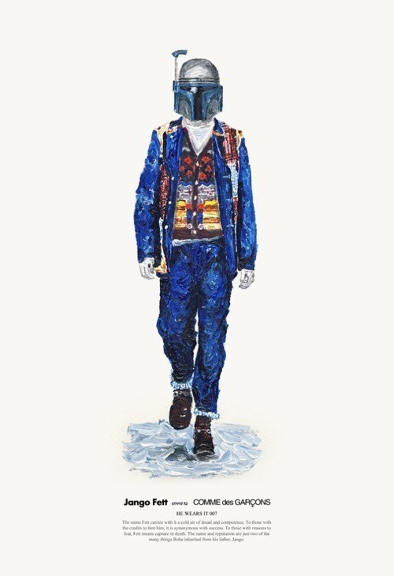 He Wears It 007 Jango Fett wears COMME des GARCONS image 2