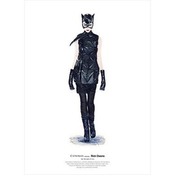 He Wears It 014 - Catwoman wears Rick Owens   (limited edition)