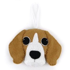 Beagle - Felt Dog Ornament / Decoration