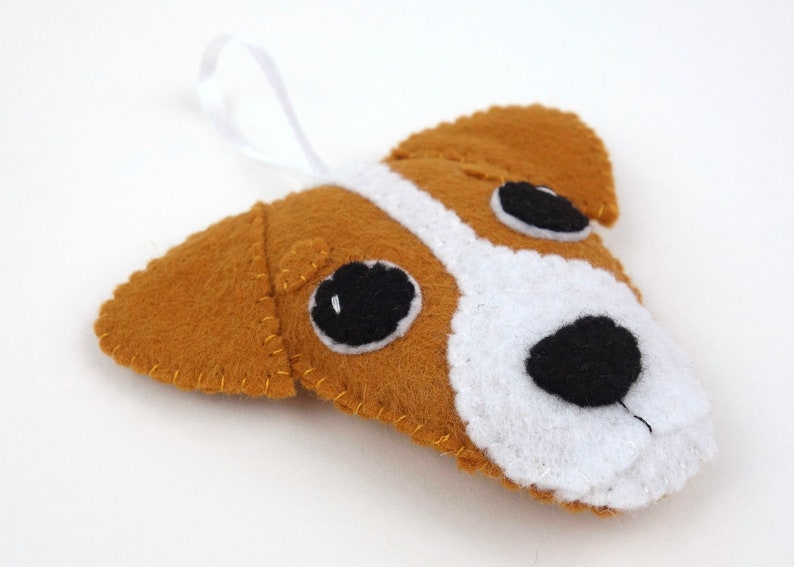 Jack Russell Felt Dog Ornament / Decoration Etsy
