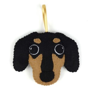 Dachshund - Felt Dog Ornament / Decoration