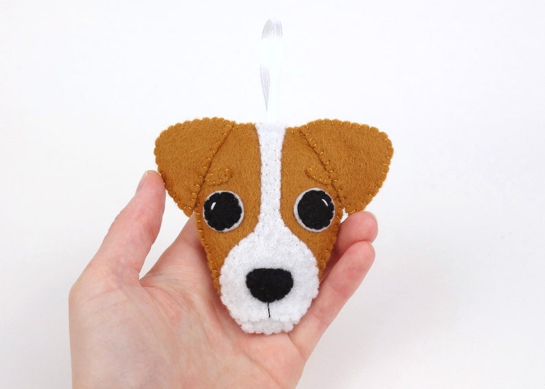 Jack Russell Felt Dog Ornament / Decoration Etsy