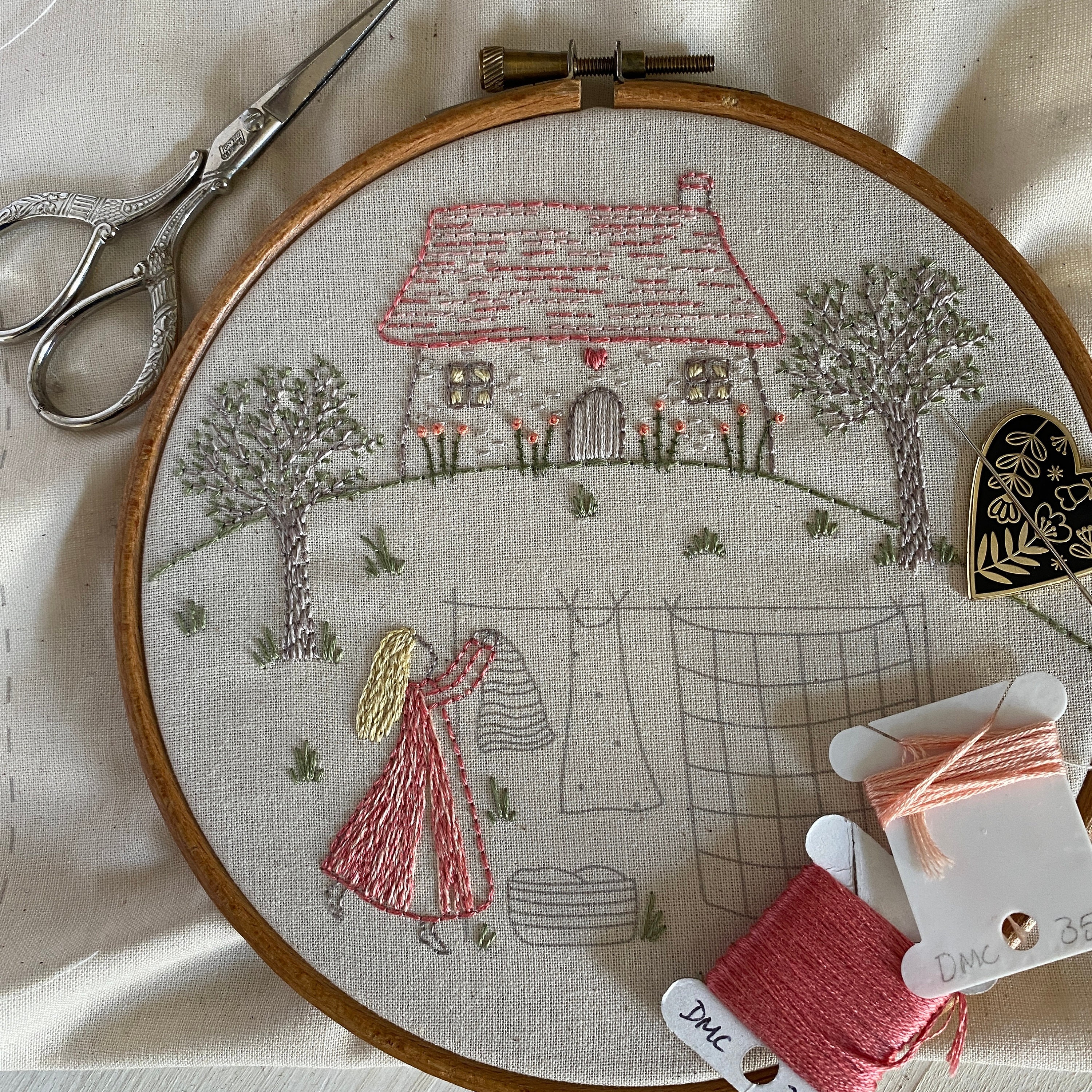 Beautiful Embroidery Kits for Beginners, Easy to Follow Preprinted