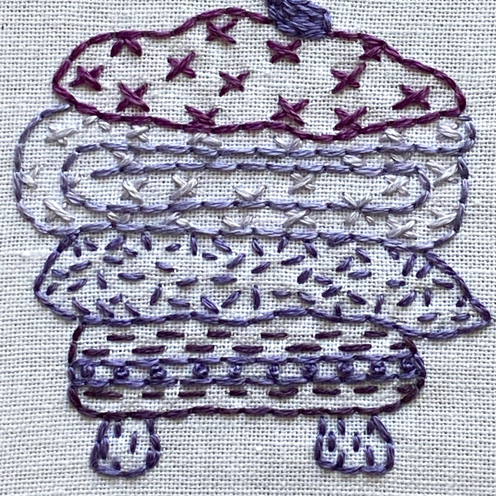 Putting up the Tree Hand Embroidery Pattern Pdf - Etsy UK