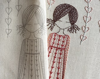 In the garden sampler for stitching
