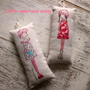 Lavendel handborduurpatroon meisjes pdf