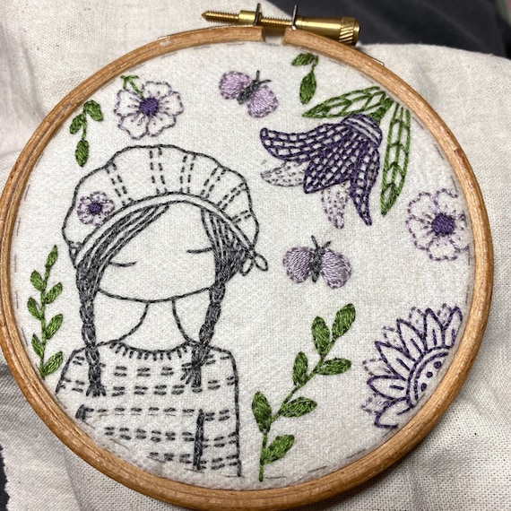 Flower Girl Hand Embroidery Pattern Pdf Download -  Canada