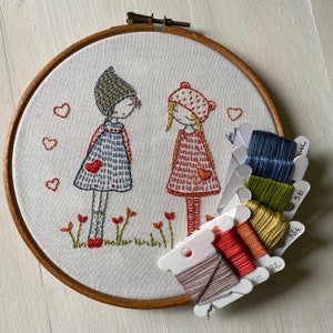 Friends hand embroidery pattern pdf