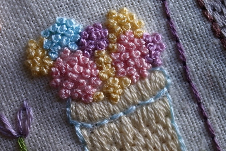 flower gardener hand embroidery pattern PDF image 6