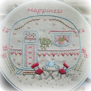 little caravan embroidery pattern PDF image 2