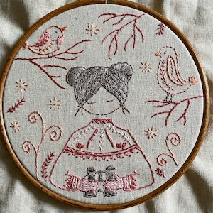 LiliPopo bird watcher hand embroidery pattern pdf
