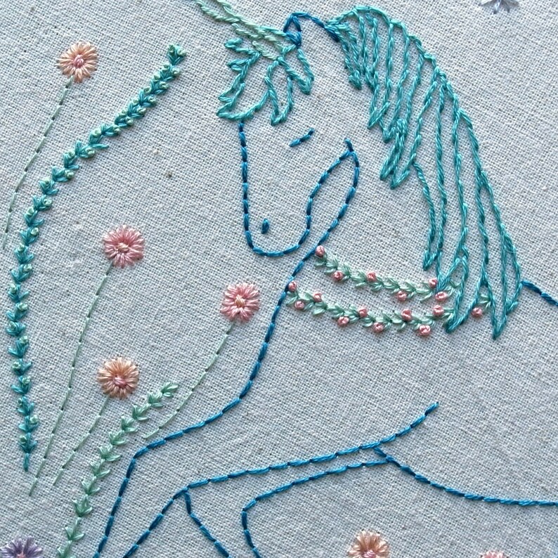 Unicorn Hand Embroidery