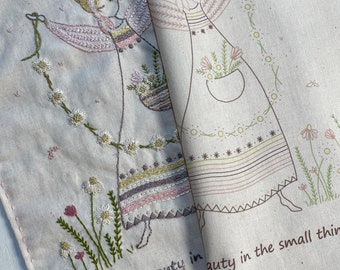 embroidery printed panel find beauty in the small things