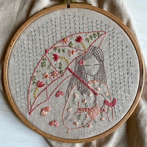 flowers in the rain pdf hand embroidery pattern lilipopo