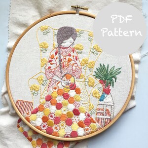 LiliPopo quilter hand embroidery pattern PDF
