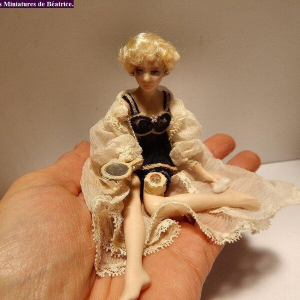 Poupée En Porcelaine 21 Cm - Vintage, Bon état, Collection
