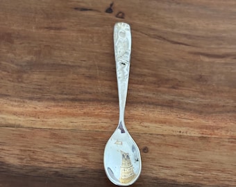 Don Platero Navajo sterling zilveren lepel met Kokopelli-design | 8,9 cm vintage verzamelbaar zilver uit het zuidwesten van de VS