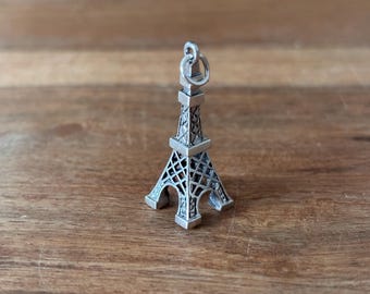 Vintage Sterling Silver Eiffel Tower Pendant