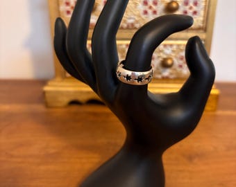 Ring aus Sterlingsilber mit Schildkrötenmotiv | Schmuckstück im maritimen Stil | Größe 7,5