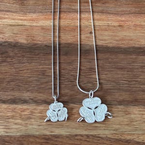 Sterling Silver Best Friends/Meilleurs Amis Necklace | 3-Heart Pendant