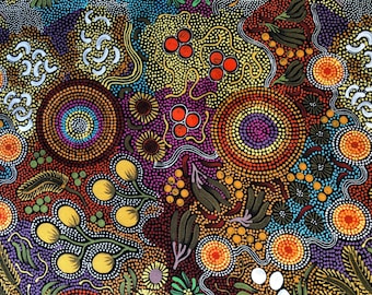 Australian Aboriginal Fabric Art by Karen L. Taylor 