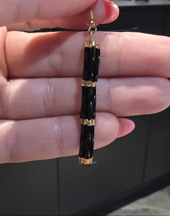 Elegant Black and Gold Women\'s Accessory Set  handmade Yesbay Women Rhinestone Flower Statement Pendant Necklace  main image 3