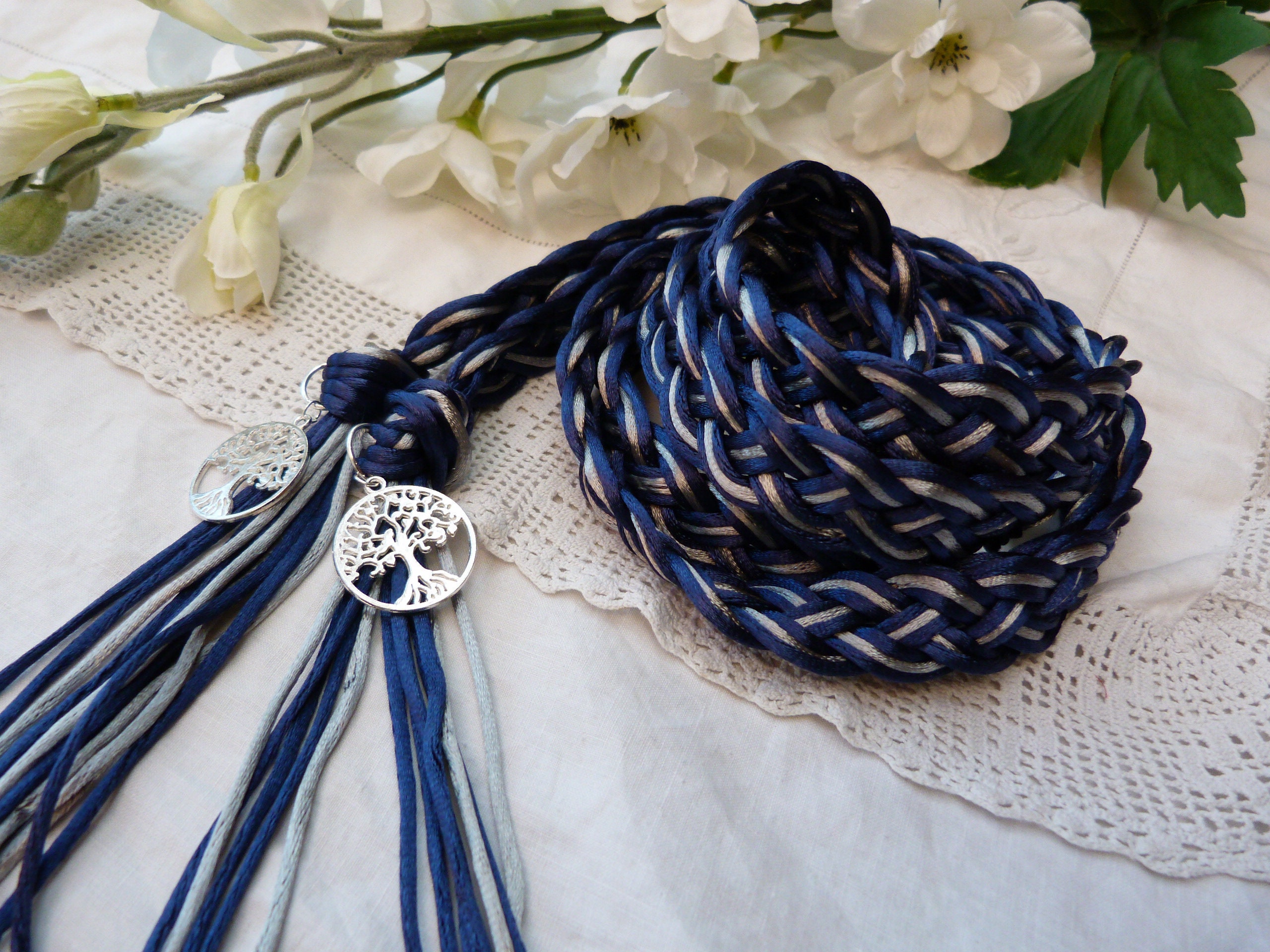 Natural Ivory Celtic Braided Handfasting Cord 100% Recycled Cotton