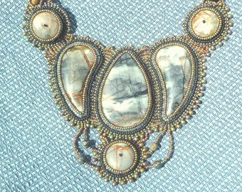 A Picasso Jasper collar necklace