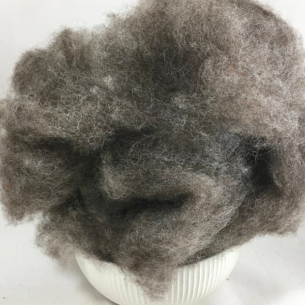 Promo code:WOOL15 Amigurumi Wool stuffing local  Wool 4 OZ  BrownGrey white needle felt dryer ball stuffing, Better than polyfill stuffing