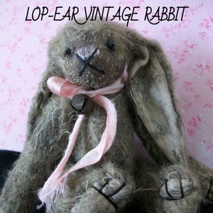 Instant Download LOP EARED VINTAGE Rabbit